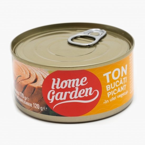 Ton bucăți picant în ulei vegetal 120g