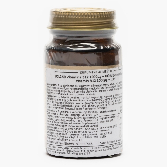 Vitamina B-12 1000μg, 100 tablete