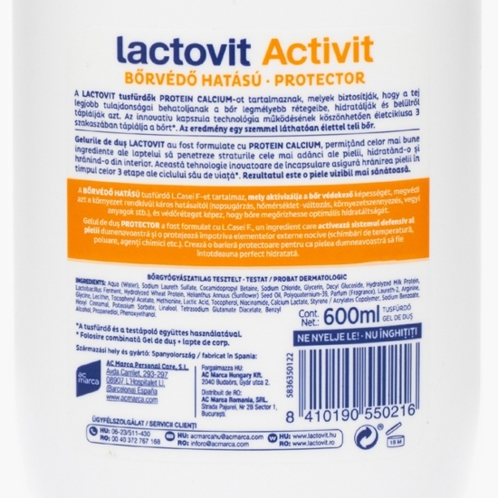 Gel de duș pentru piele normală 600ml