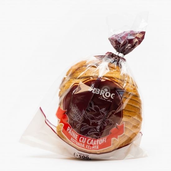 Pâine albă, feliată cu cartofi 500g