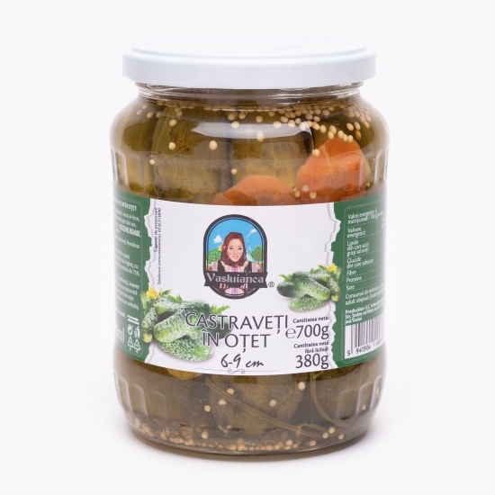 Castraveți în oțet 6-9 cm 700g
