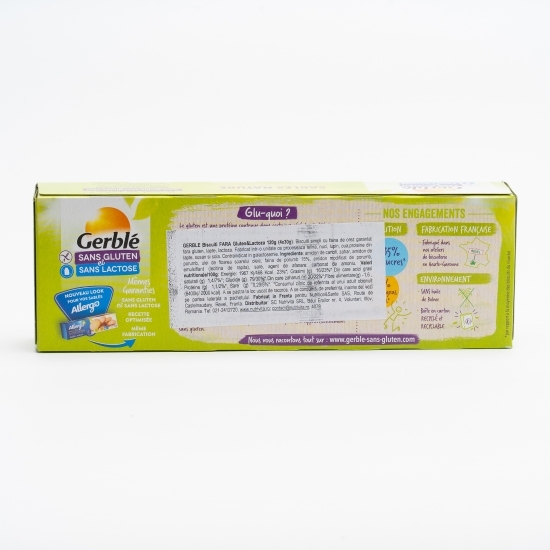 Biscuiți fără gluten și lactoză 120g