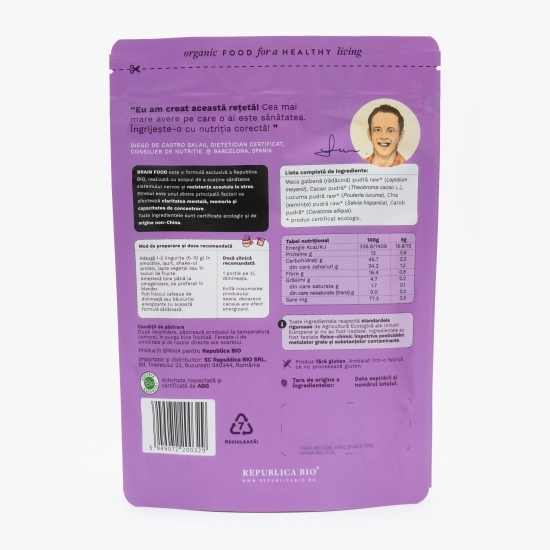 Brain Food, pulbere funcțională ecologică 200g