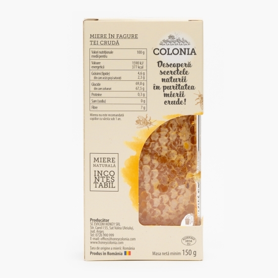 Miere de tei crudă în fagure 150g