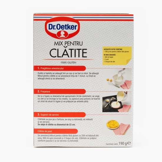 Mix pentru clătite fără gluten 190g