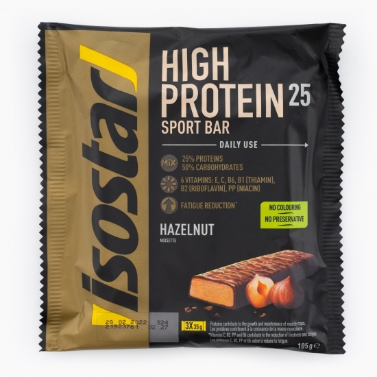 Baton proteic cu alune High Protein 3x35g