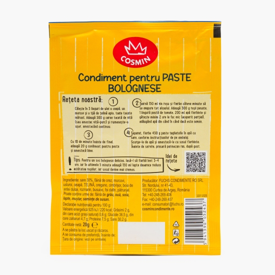 Amestec de condimente pentru paste Bolognese 20g