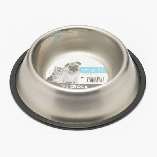 Castron inox mediu pentru animale