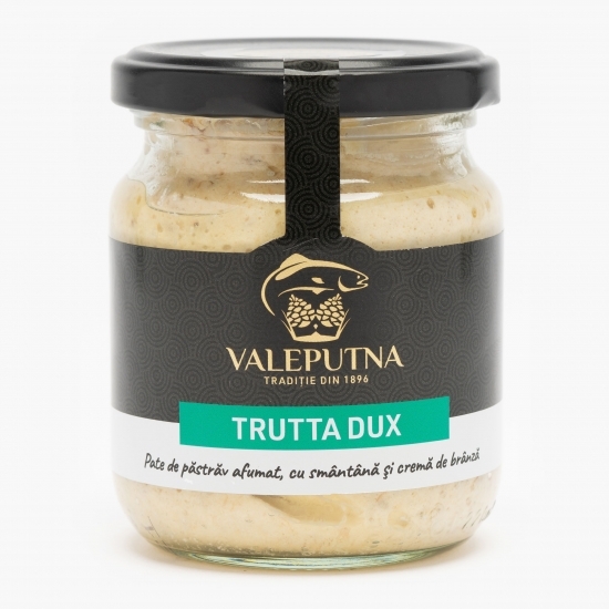 Pate de păstrăv afumat cu smântână și cremă de brânză Trutta Dux 190g