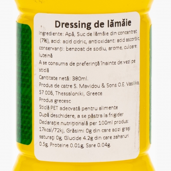 Dressing de lămâie 380ml