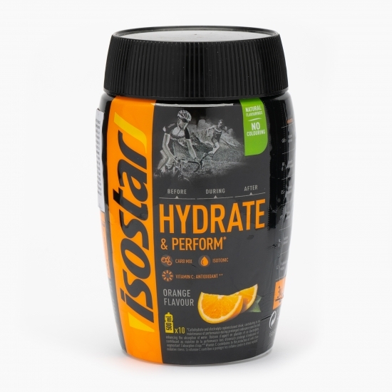Pudră pentru băutură izotonică cu aromă de portocală 400g