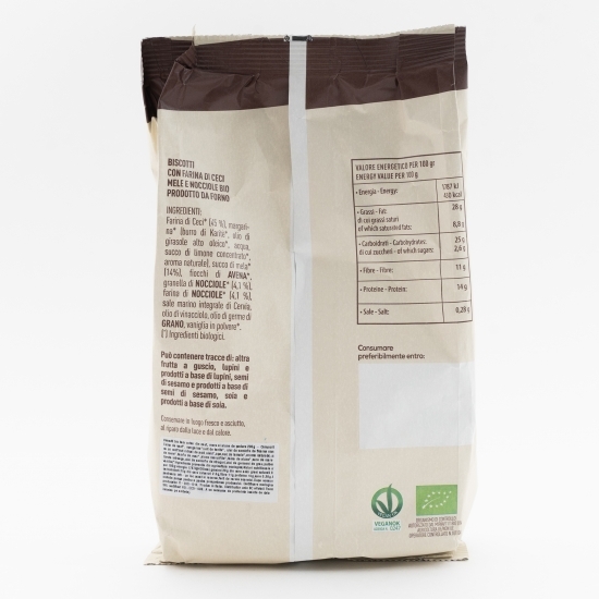 Biscuiți eco fără zahăr din năut, mere și alune de pădure 200g