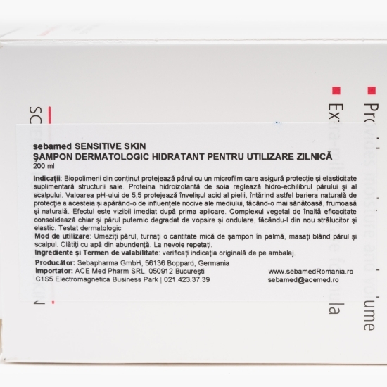 Șampon dermatologic hidratant pentru utilizare zilnică 200ml