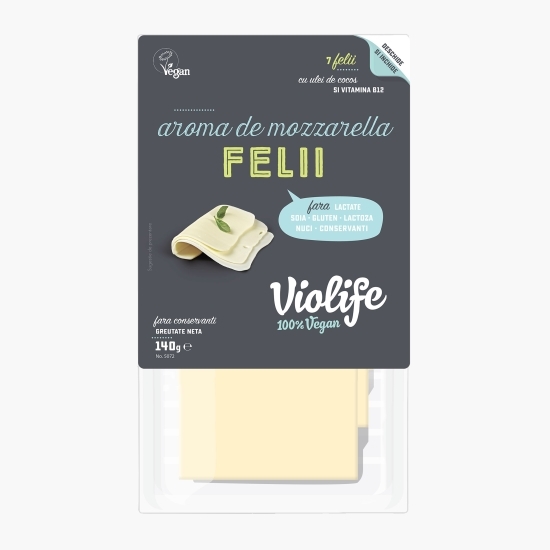 Felii vegetale cu aromă de mozzarella 140g