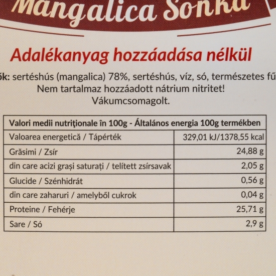 Șuncă Mangaliță, felii 100g