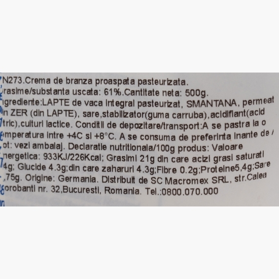 Cremă de brânză Original 500g