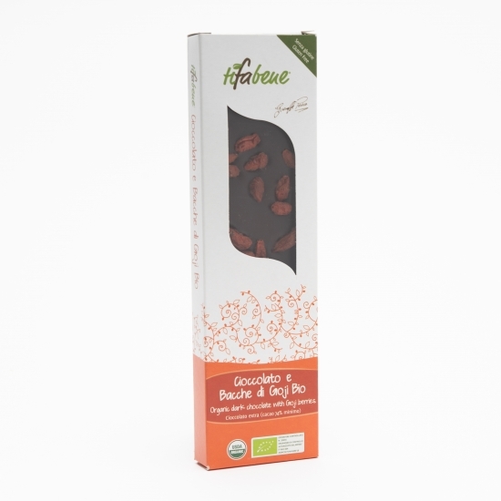 Ciocolată eco, 74% cacao, cu fructe goji 100g