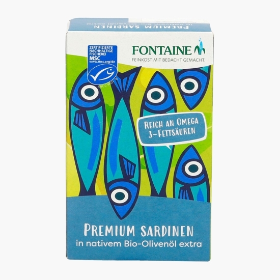 Sardine întregi în ulei de măsline eco 120g
