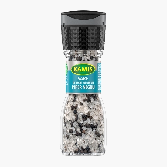 Sare de mare iodată cu piper negru 75g