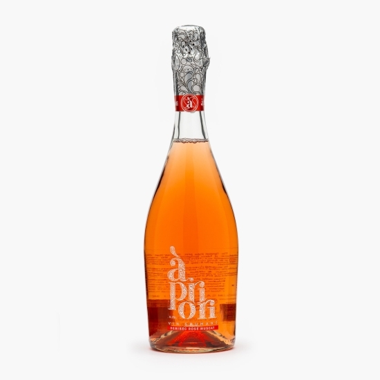 Vin spumant roze demisec Muscat, 12%, 0.75l 