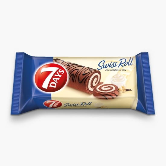 Ruladă elvețiană cu umplutură cu aromă de vanilie 200g