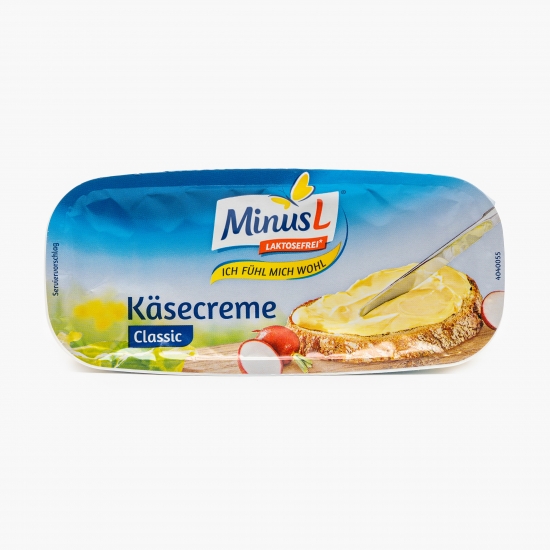 Brânză topită tartinabilă fără lactoză 45% grăsime 200g