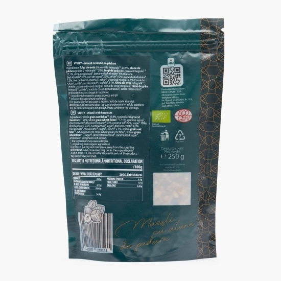 Muesli eco cu alune de pădure 250g