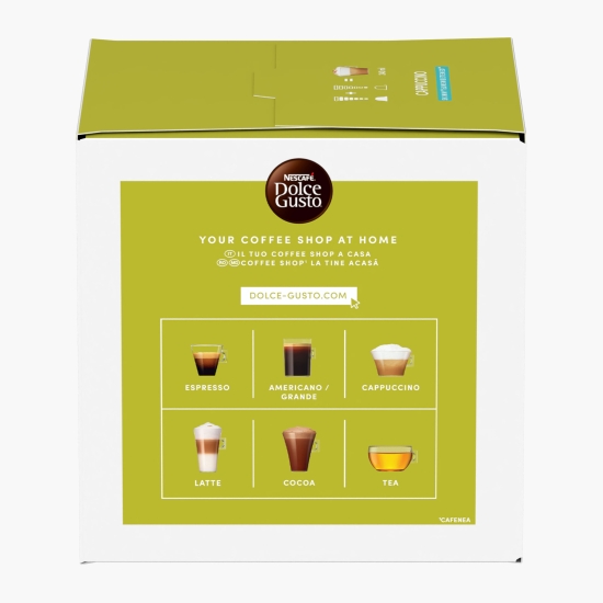 Cappuccino Skinny neîndulcit, 8 băuturi, 161.6g, capsule cafea