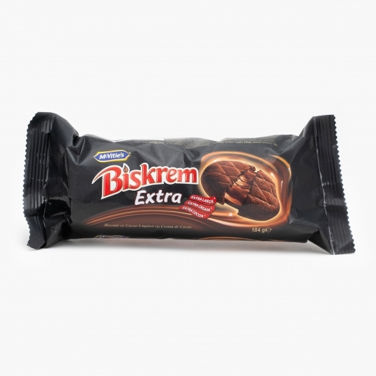Biscuiți umpluți cu cremă de cacao 184g