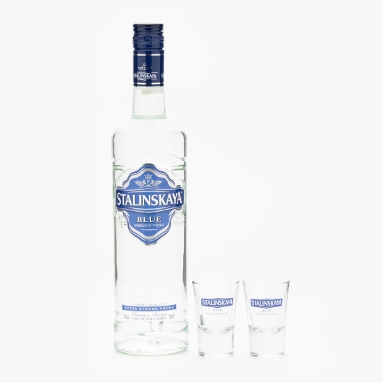 Vodcă Blue 45% alc. 0.7l + 2 pahare