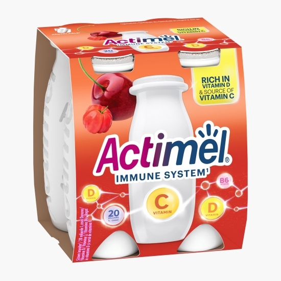 Iaurt cu cireșe și vitamina C 4x100g