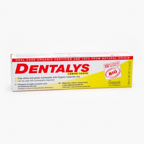 Pastă de dinți bio cu lămâie 100ml