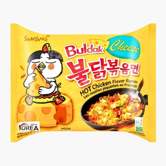 Tăieței ramen cu aromă de brânză și pui, picant, 140g
