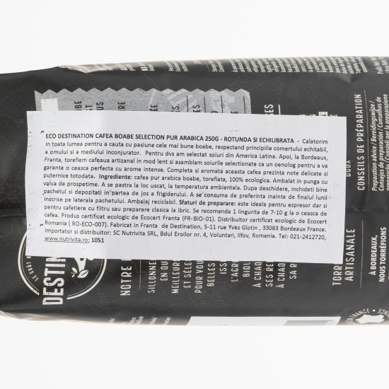 Cafea boabe pur Arabica Selection eco 250g