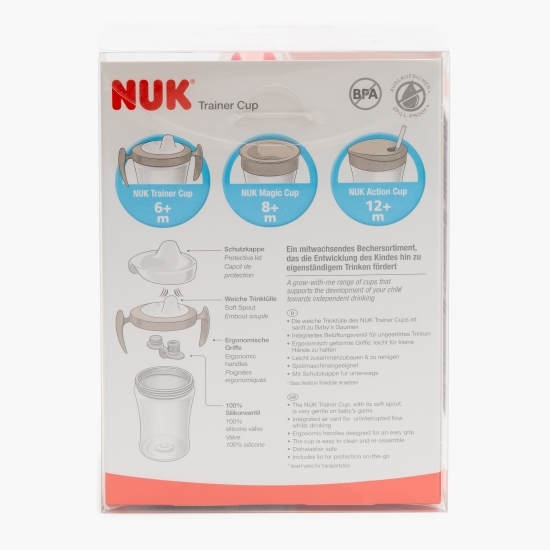 Cană Trainer roz, 6+ luni, 230ml