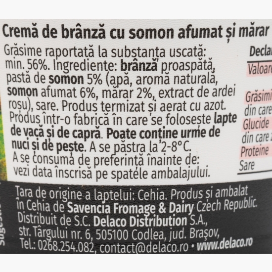 Brânză pufoasă cu somon 140g