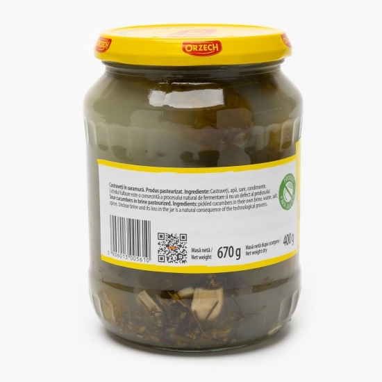 Castraveți în saramură 670g