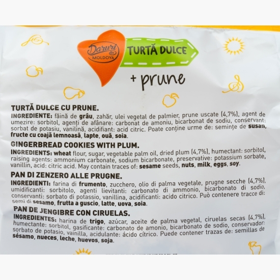 Turtă dulce cu prune 300g