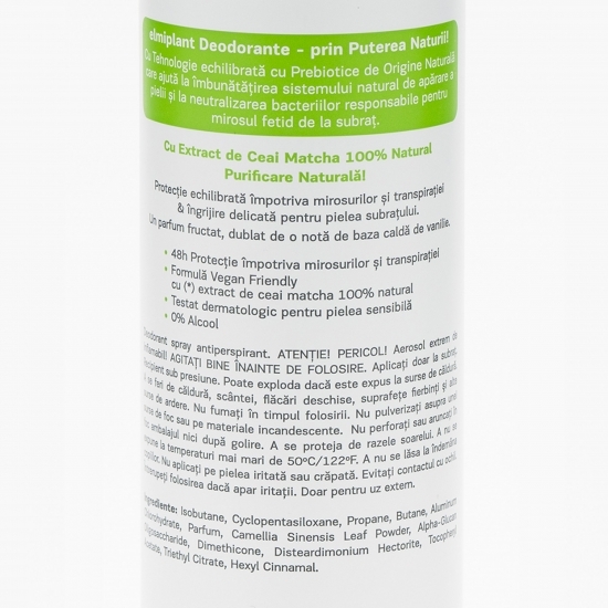 Antiperspirant spray Matcha Tea 150ml