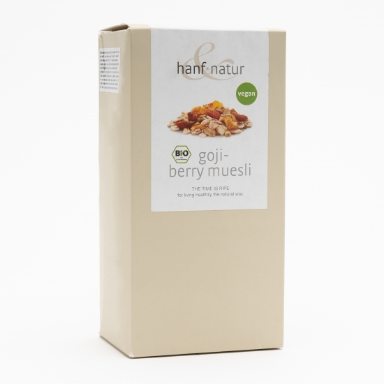 Musli din semințe de cânepă și goji eco 425g