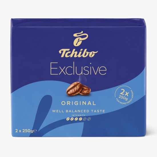 Cafea prăjită și măcinată Exclusive 2x250g 