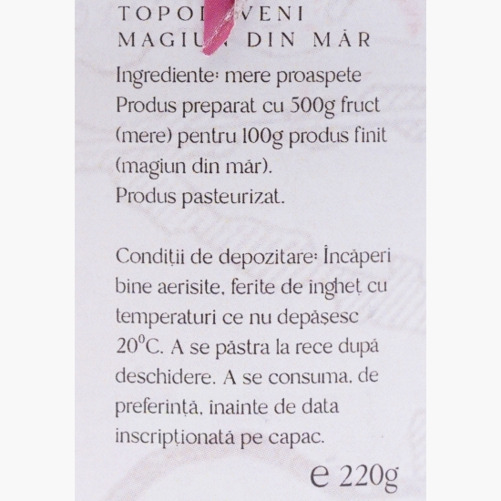 Magiun din măr, fără zahăr 220g