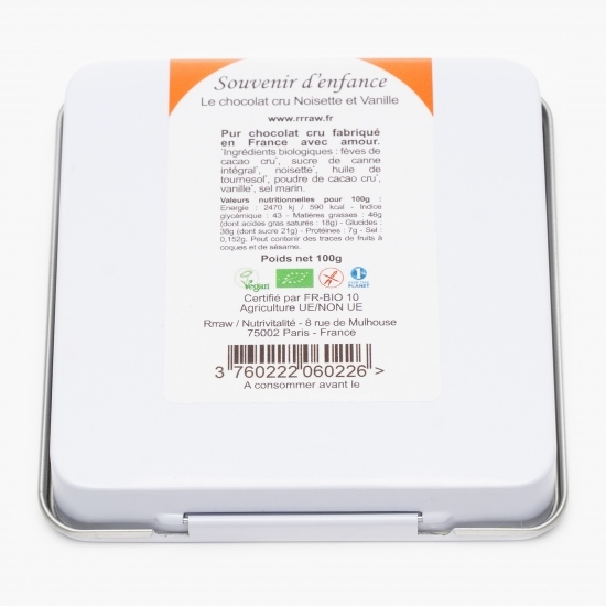 Trufe de ciocolată crudă cu alune și vanilie eco 100g