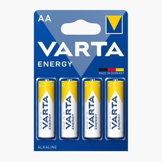 Baterii alcaline AA, 4 buc