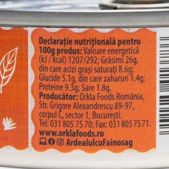 Pate de porc rețetă Floarea 100g