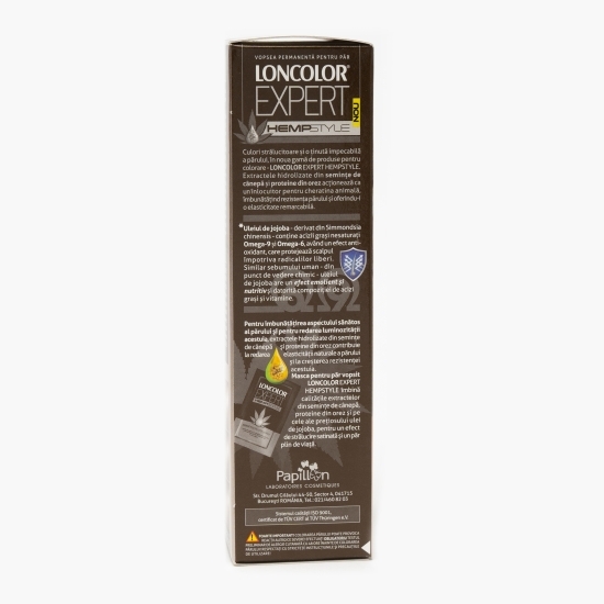 Vopsea permanentă pentru păr Expert Hempstyle 10.19 blond argintiu 100ml
