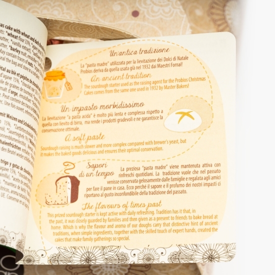 Cozonac vegan ecologic de Crăciun cu bucăți de ciocolată neagră 500g