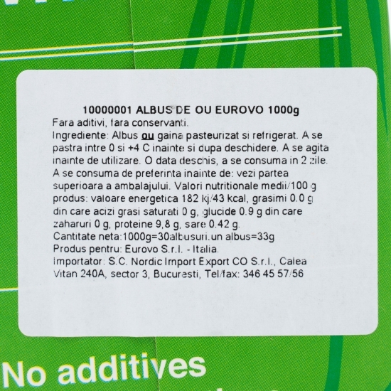 Albuș de ou 1kg