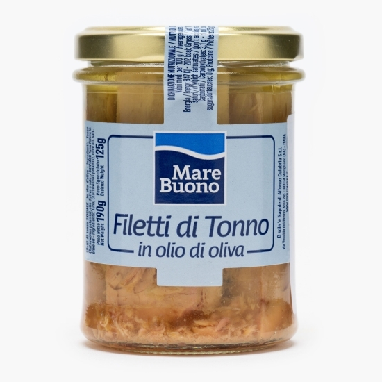 File de ton în ulei de măsline Mare Buono 190g