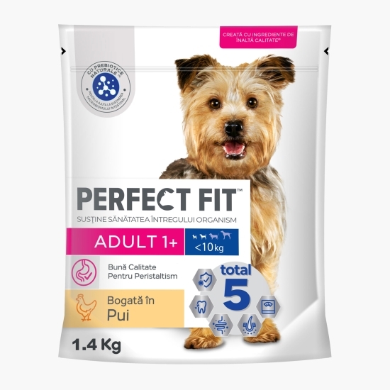 Hrană uscată pentru câini adulți de talie mică, 1.4kg, cu pui
